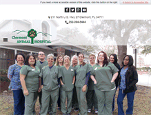 Tablet Screenshot of clermontanimalhospital.com